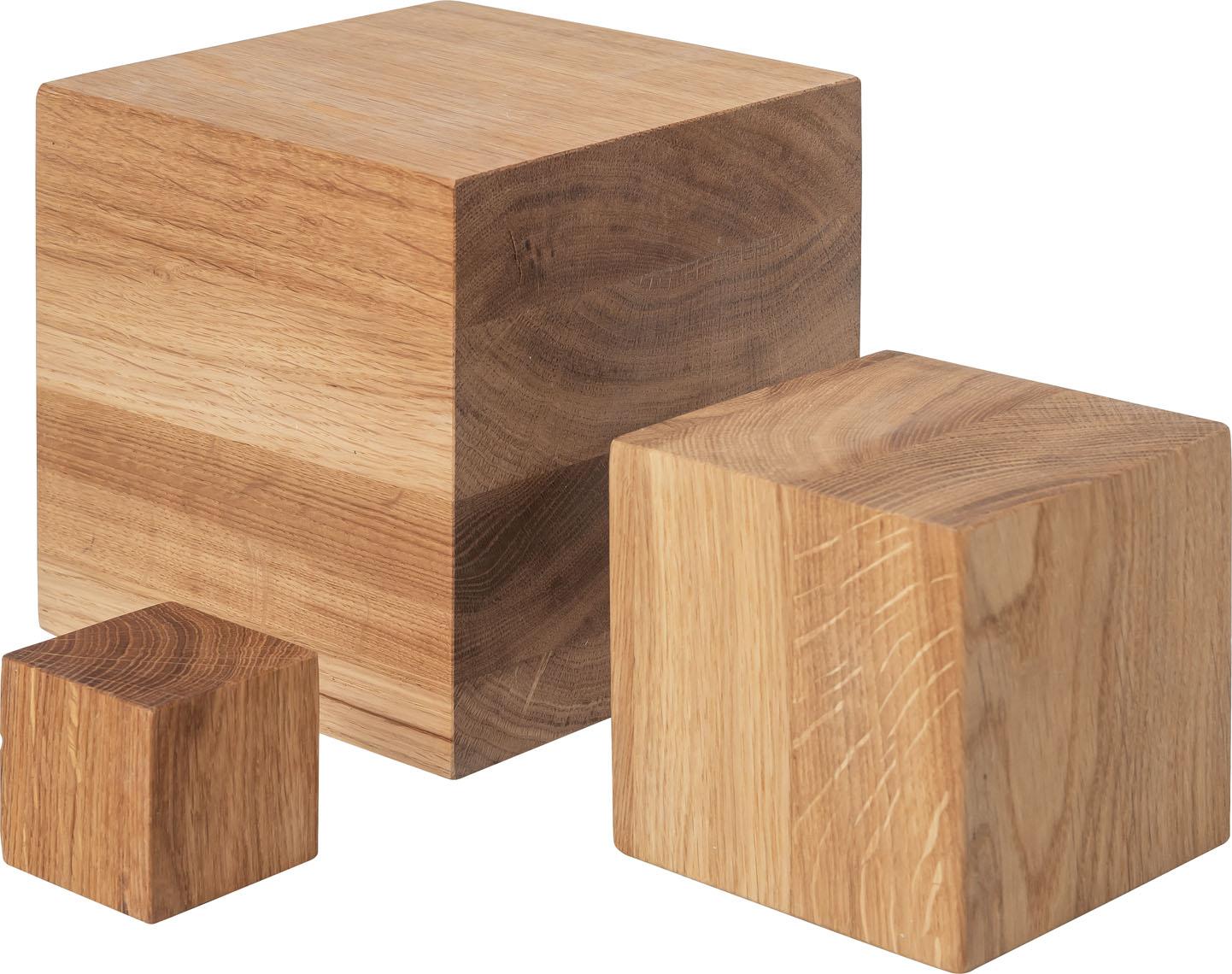 Bloques de madera, juego de 3 pzas.