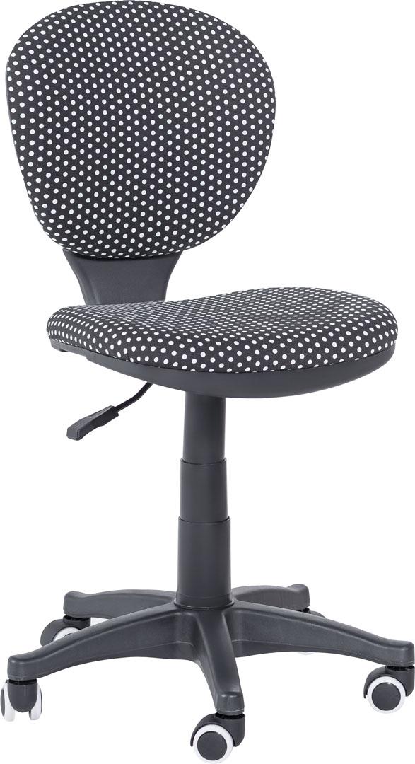 Sillón giratorio CARL negro/blanco