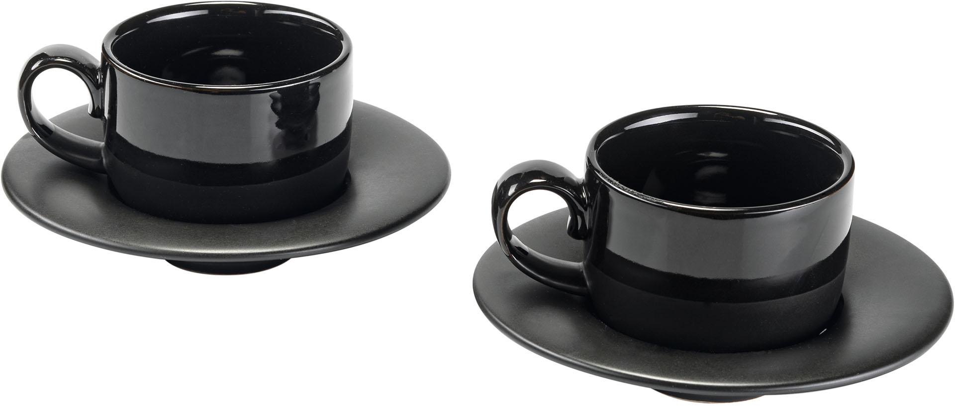Taza y plato Yang, juego de 2 sets
