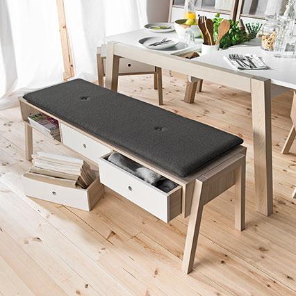 Almohada en banco SPOT gris oscuro Spot arreglo
