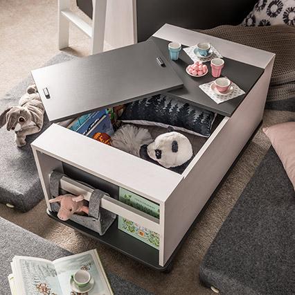 Contenedor con unidad de almacenamiento para cama multi Nest arreglo