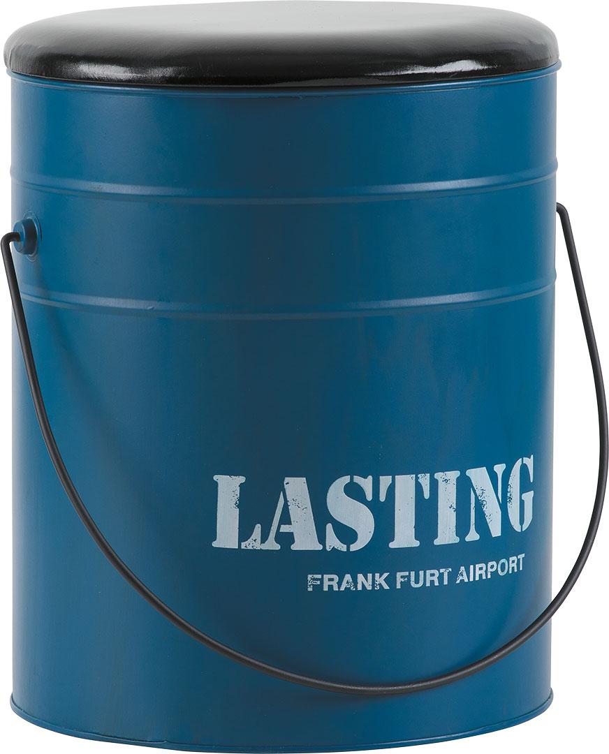 Container-pouffe cesta azul